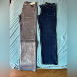 a.n.a silver jeans and blue jeans duo